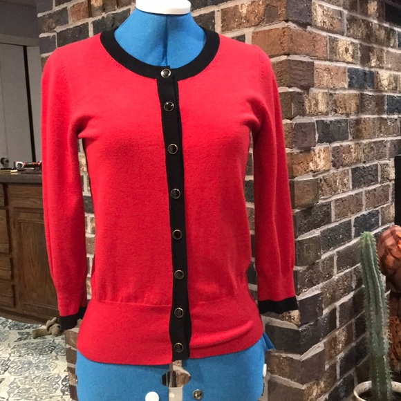 Audrey & Grace Sweaters - Red (holiday) Cardigan Audrey & Grace Sweaters - Red (holiday) Cardigan